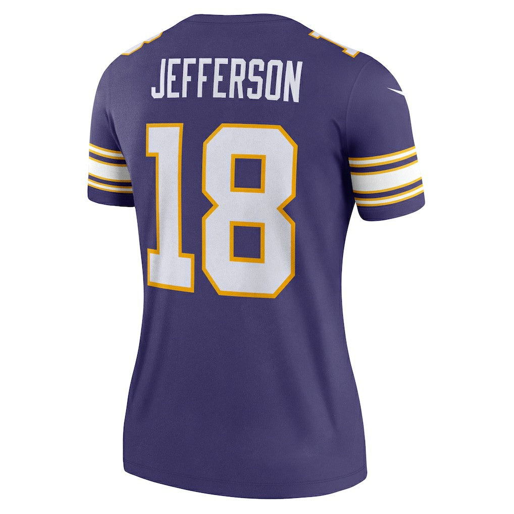 Justin Jefferson Minnesota Vikings Women's Alternate Legend Player Performance Top - Purple - Nike