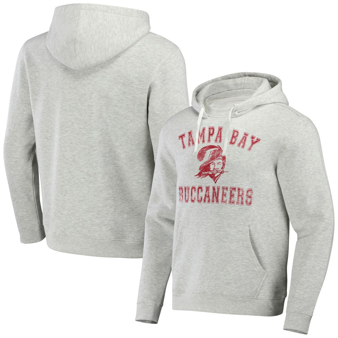 Tampa Bay Buccaneers NFL x Darius Rucker Collection Coaches Pullover Hoodie - Heather Gray - Fanatics