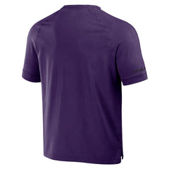 Baltimore Ravens NFL x Darius Rucker Collection Washed Raglan Henley T-Shirt - Purple - Fanatics