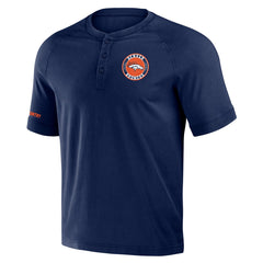 Denver Broncos NFL x Darius Rucker Collection Washed Raglan Henley T-Shirt - Navy - Fanatics