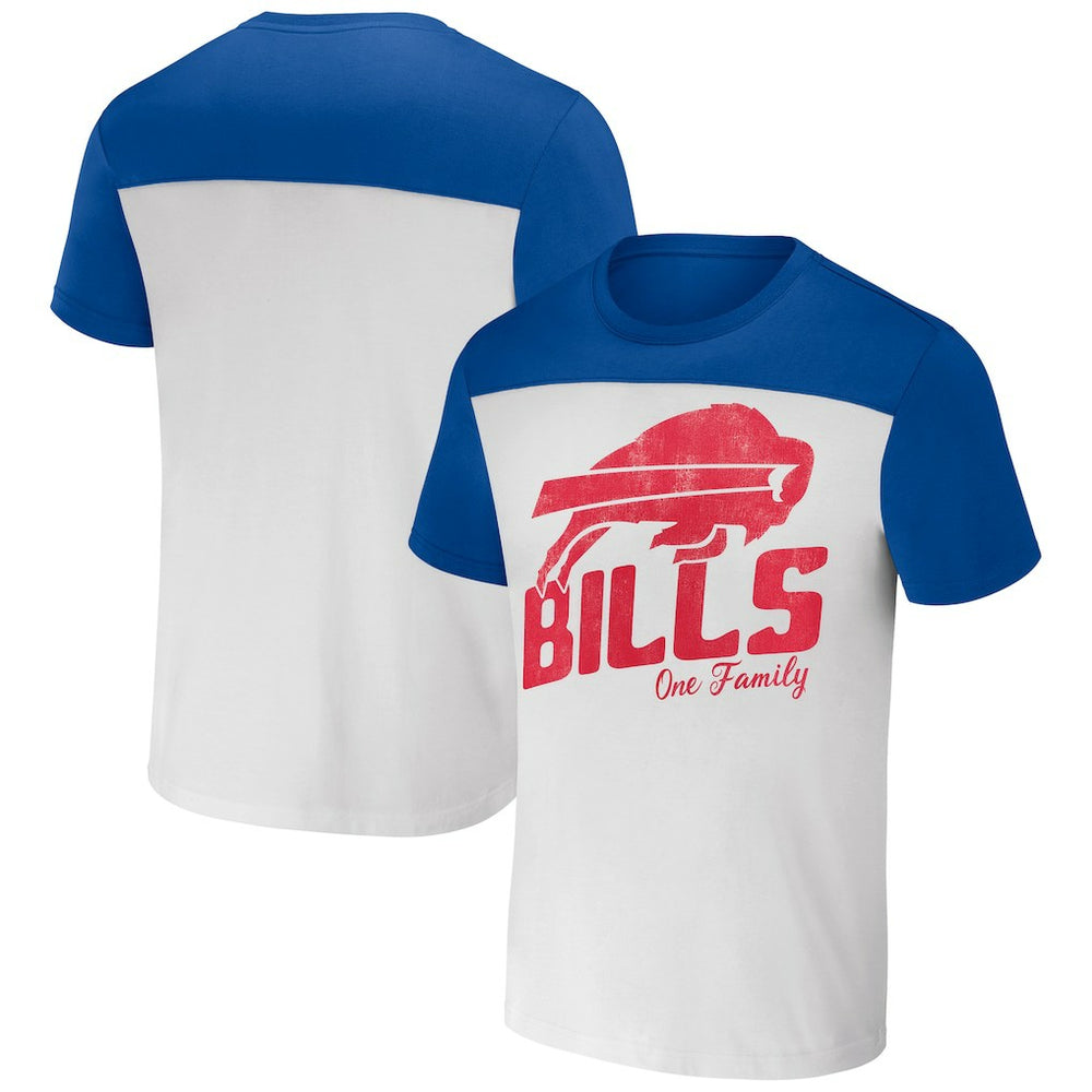 Buffalo Bills NFL x Darius Rucker Collection Colorblocked T-Shirt - White/Royal - Fanatics