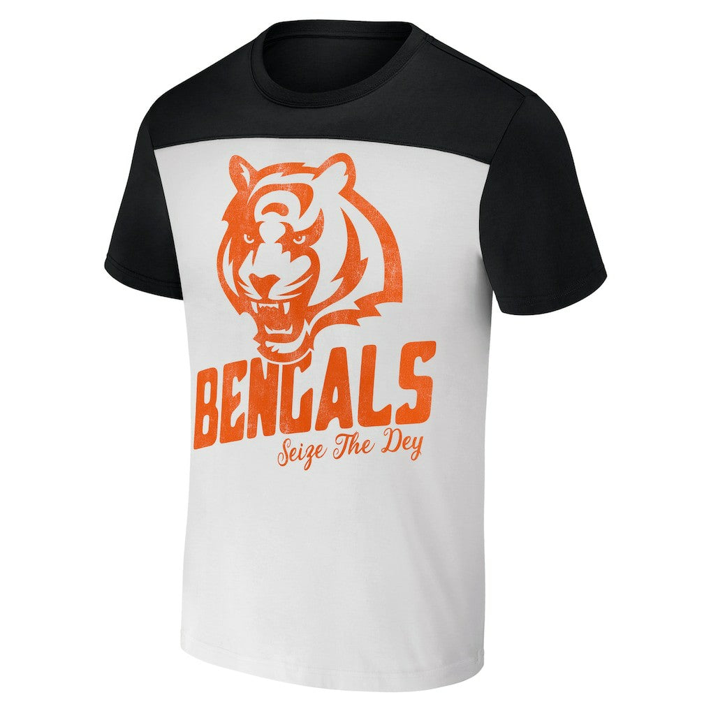 Cincinnati Bengals NFL x Darius Rucker Collection Colorblocked T-Shirt - Cream - Fanatics