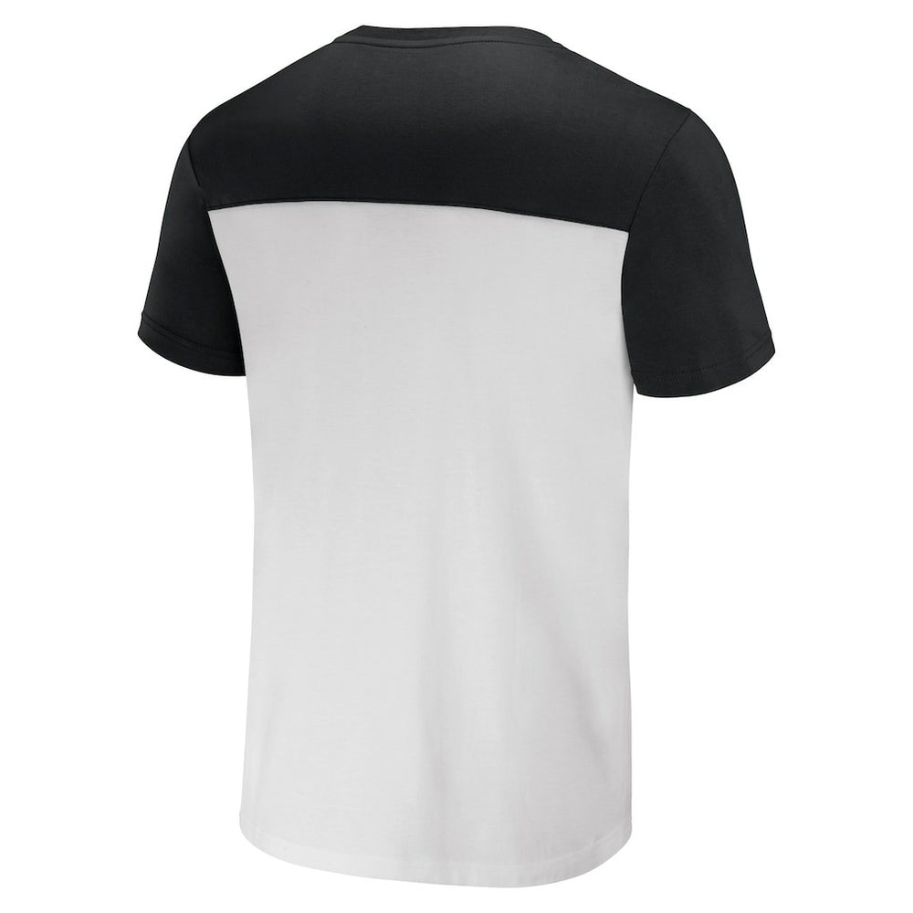 New Orleans Saints NFL x Darius Rucker Collection Colorblocked T-Shirt - White/Black - Fanatics