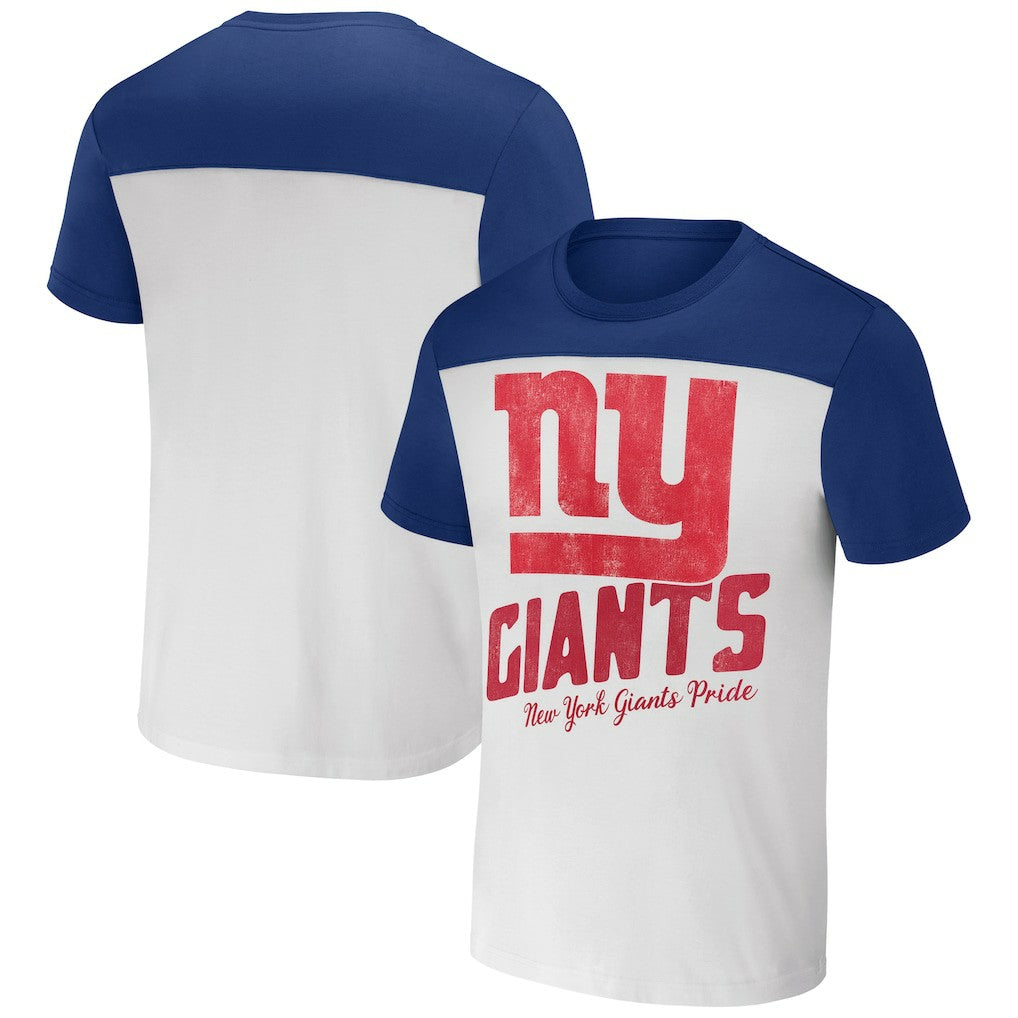 New York Giants NFL x Darius Rucker Collection Colorblocked T-Shirt - Cream - Fanatics