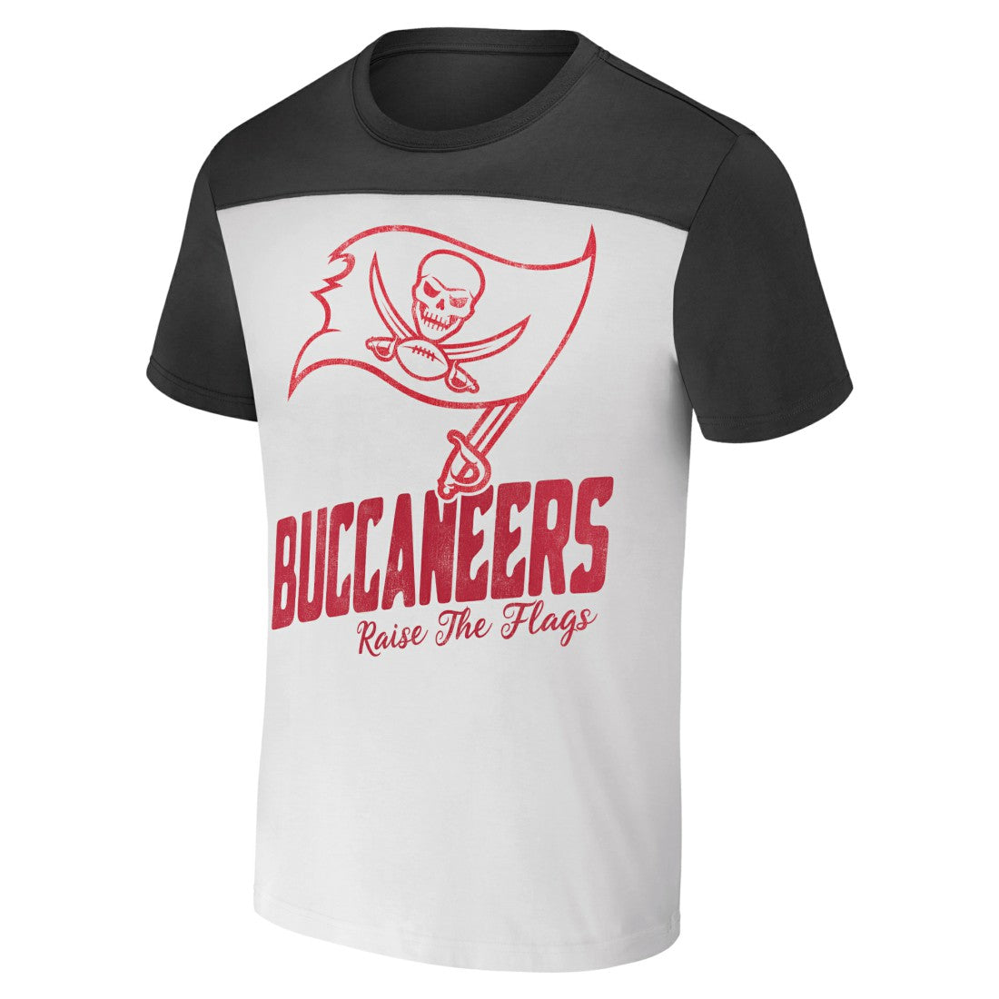 Tampa Bay Buccaneers NFL x Darius Rucker Collection Colorblocked T-Shirt - White/Pewter - Fanatics
