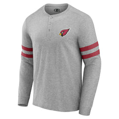 Arizona Cardinals NFL x Darius Rucker Collection Henley Long Sleeve T-Shirt - Heather Gray - Fanatics