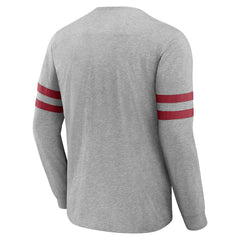 Arizona Cardinals NFL x Darius Rucker Collection Henley Long Sleeve T-Shirt - Heather Gray - Fanatics