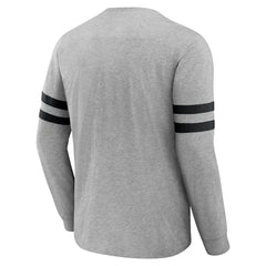 Carolina Panthers NFL x Darius Rucker Collection Henley Long Sleeve T-Shirt - Heather Gray - Fanatics