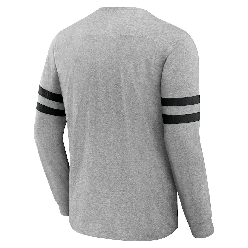 New Orleans Saints NFL x Darius Rucker Collection Henley Long Sleeve T-Shirt - Heather Gray - Fanatics