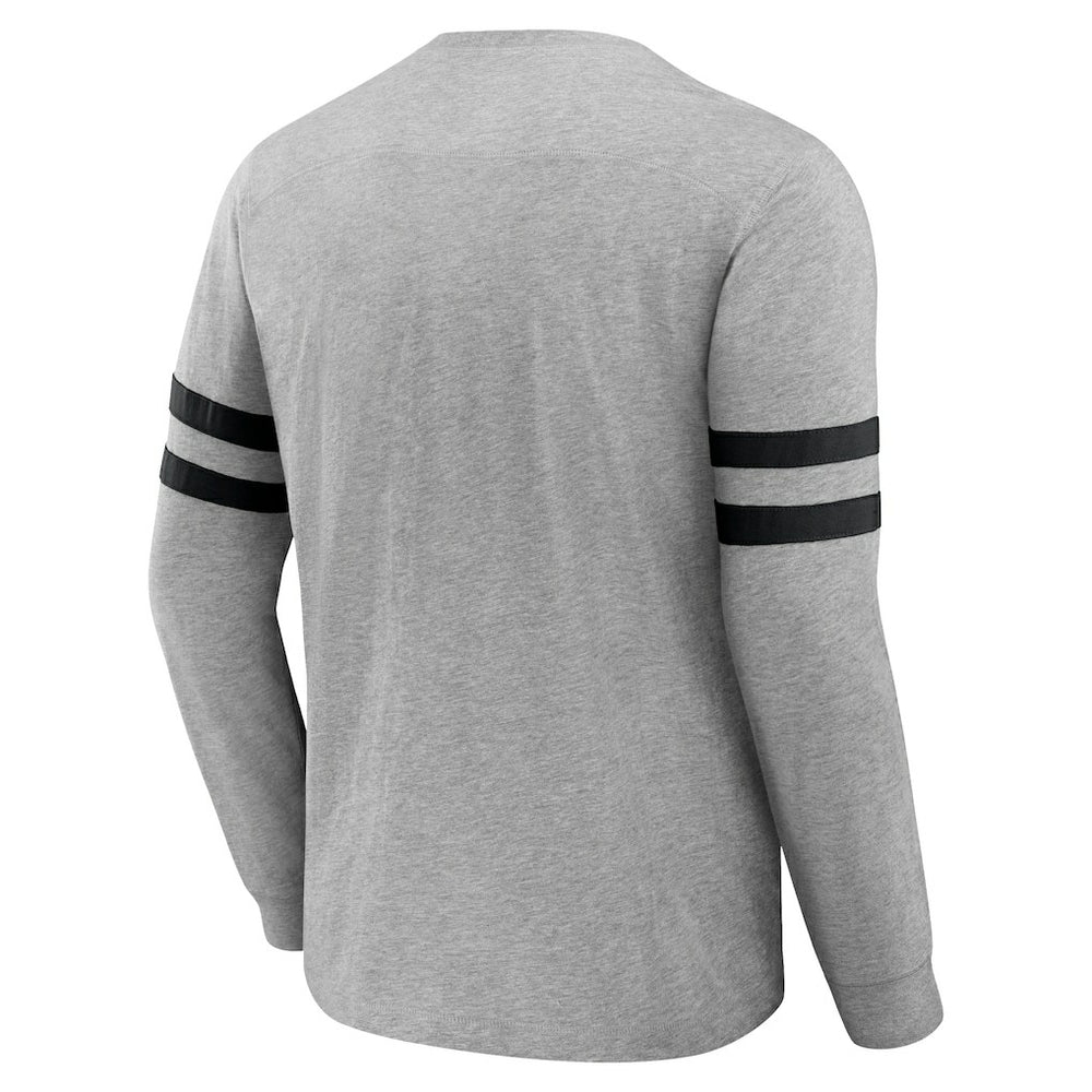 New Orleans Saints NFL x Darius Rucker Collection Henley Long Sleeve T-Shirt - Heather Gray - Fanatics