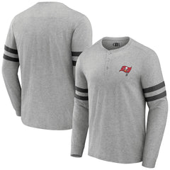 Tampa Bay Buccaneers NFL x Darius Rucker Collection Henley Long Sleeve T-Shirt - Heather Gray - Fanatics