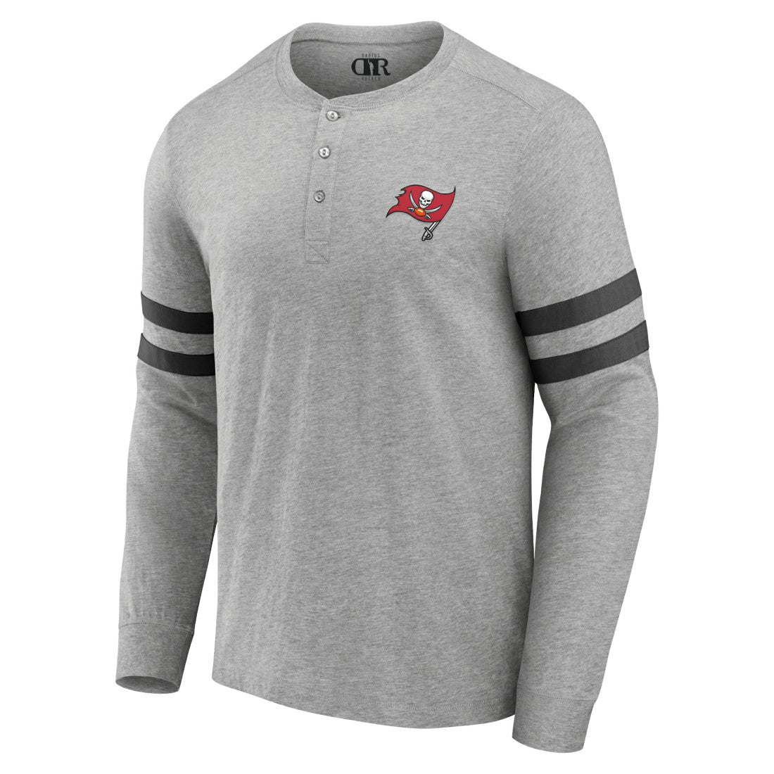 Tampa Bay Buccaneers NFL x Darius Rucker Collection Henley Long Sleeve T-Shirt - Heather Gray - Fanatics