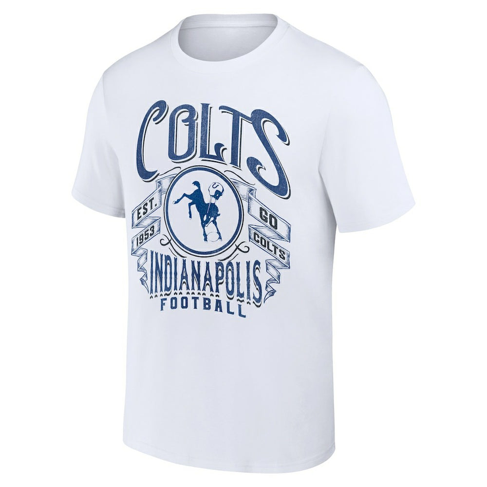 Indianapolis Colts NFL x Darius Rucker Collection Vintage Football T-Shirt - White - Fanatics