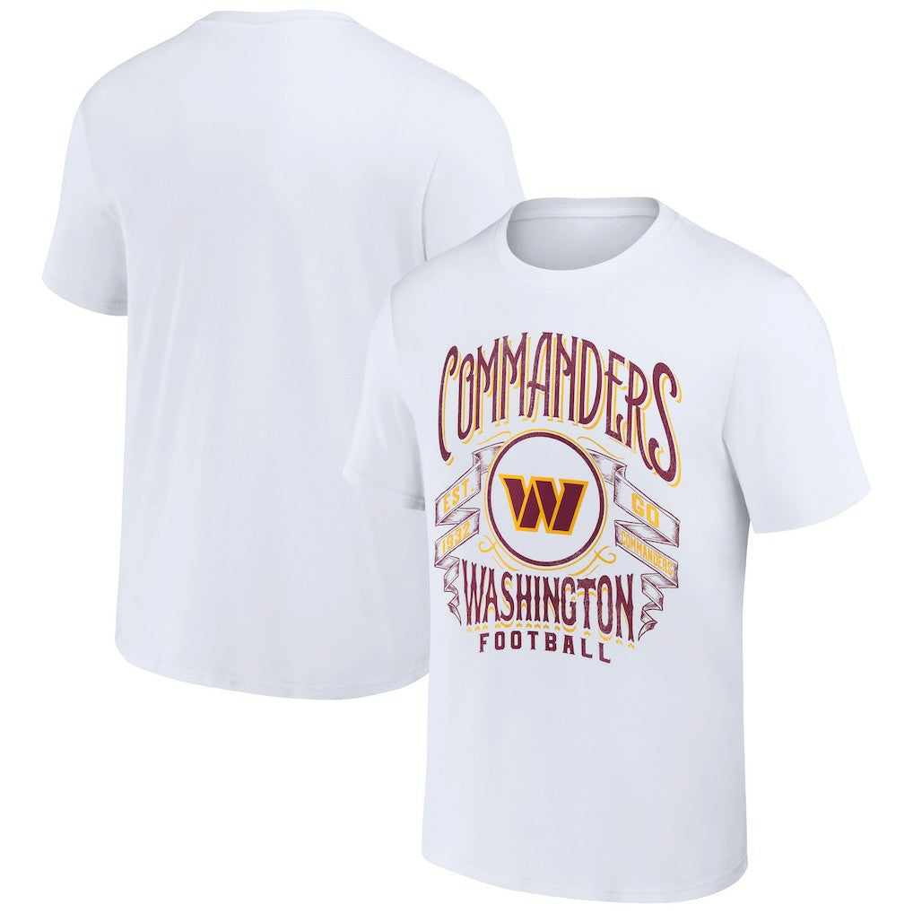 Washington Commanders NFL x Darius Rucker Collection Vintage Football T-Shirt - White - Fanatics