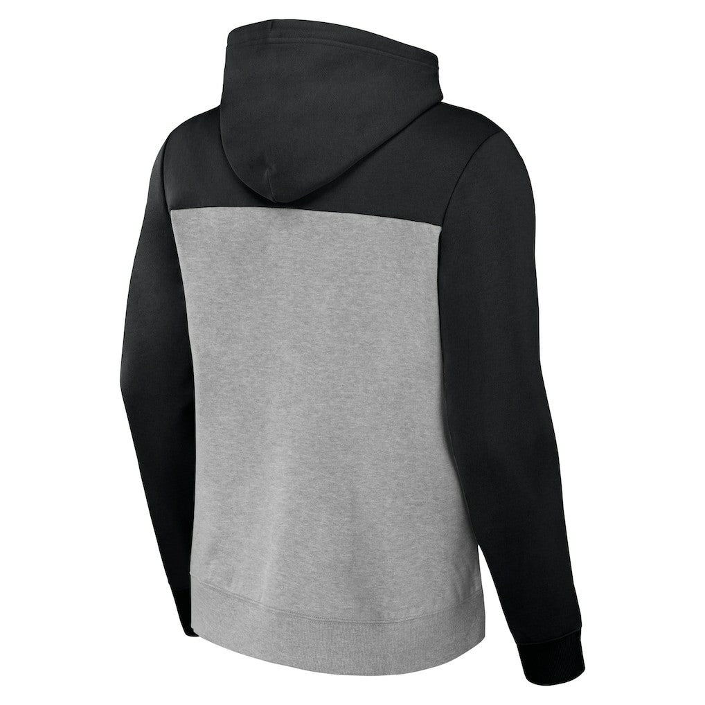 New Orleans Saints NFL x Darius Rucker Collection Color Blocked Pullover Hoodie - Heather Gray - Fanatics