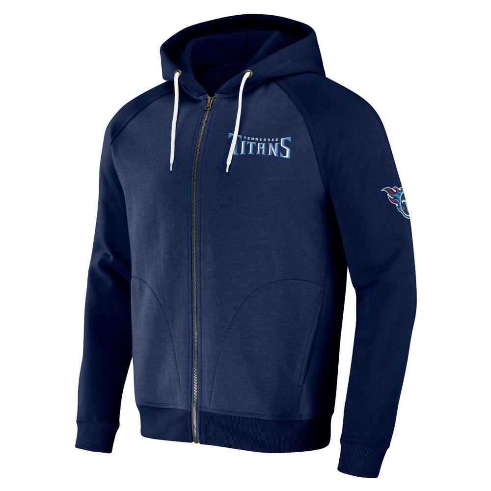 Tennessee Titans NFL x Darius Rucker Collection Raglan Full-Zip Hoodie - Navy - Fanatics