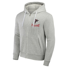 Atlanta Falcons NFL x Darius Rucker Collection Domestic Full-Zip Hoodie - Heather Gray - Fanatics