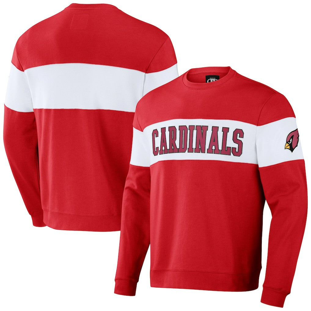 Arizona Cardinals NFL x Darius Rucker Collection Team Color & White Pullover Sweatshirt - Cardinal - Fanatics