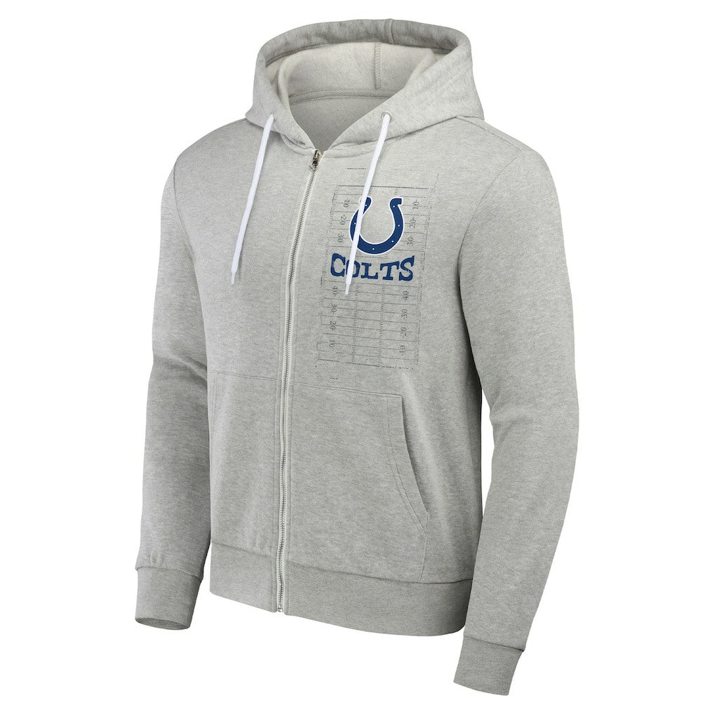 Indianapolis Colts NFL x Darius Rucker Collection Domestic Full-Zip Hoodie - Heather Gray - Fanatics