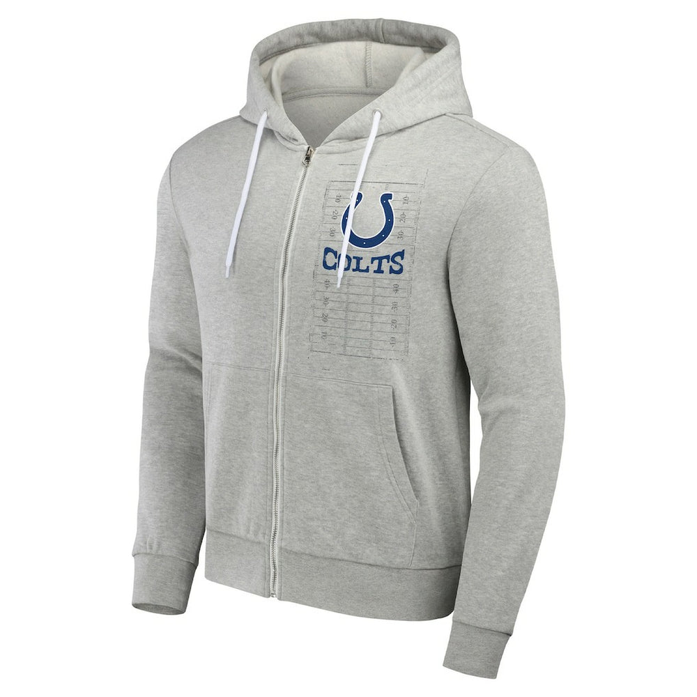 Indianapolis Colts NFL x Darius Rucker Collection Domestic Full-Zip Hoodie - Heather Gray - Fanatics