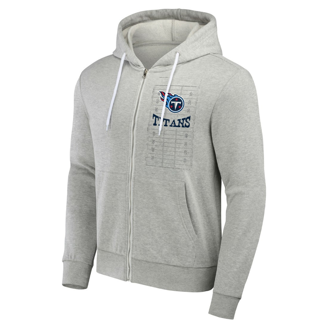 Tennessee Titans NFL x Darius Rucker Collection Domestic Full-Zip Hoodie - Heather Gray - Fanatics