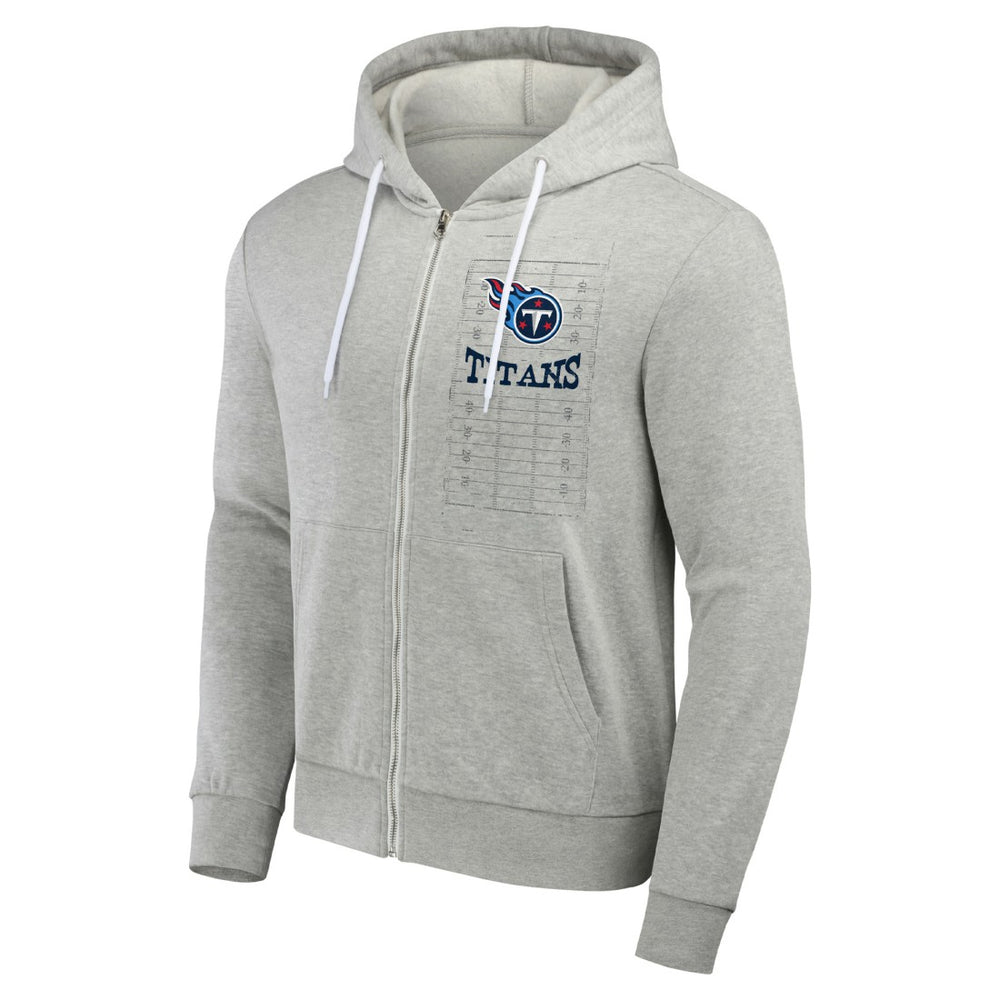Tennessee Titans NFL x Darius Rucker Collection Domestic Full-Zip Hoodie - Heather Gray - Fanatics