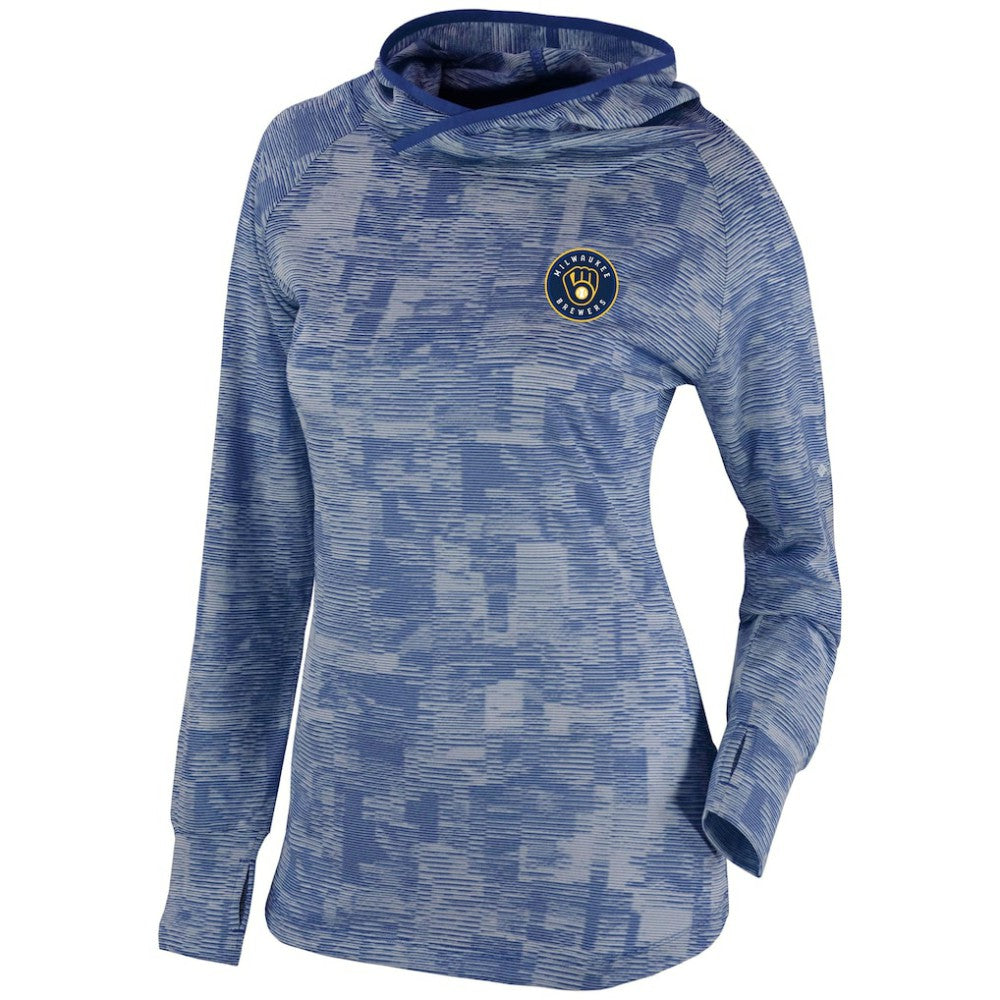 Milwaukee Brewers Columbia Women's Omni-Wick Sunday Ball Pullover Hoodie Outlet
