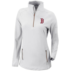 Boston Red Sox Columbia Women's Omni-Wick Outward Nine Quarter-Zip Pullover Top for sale