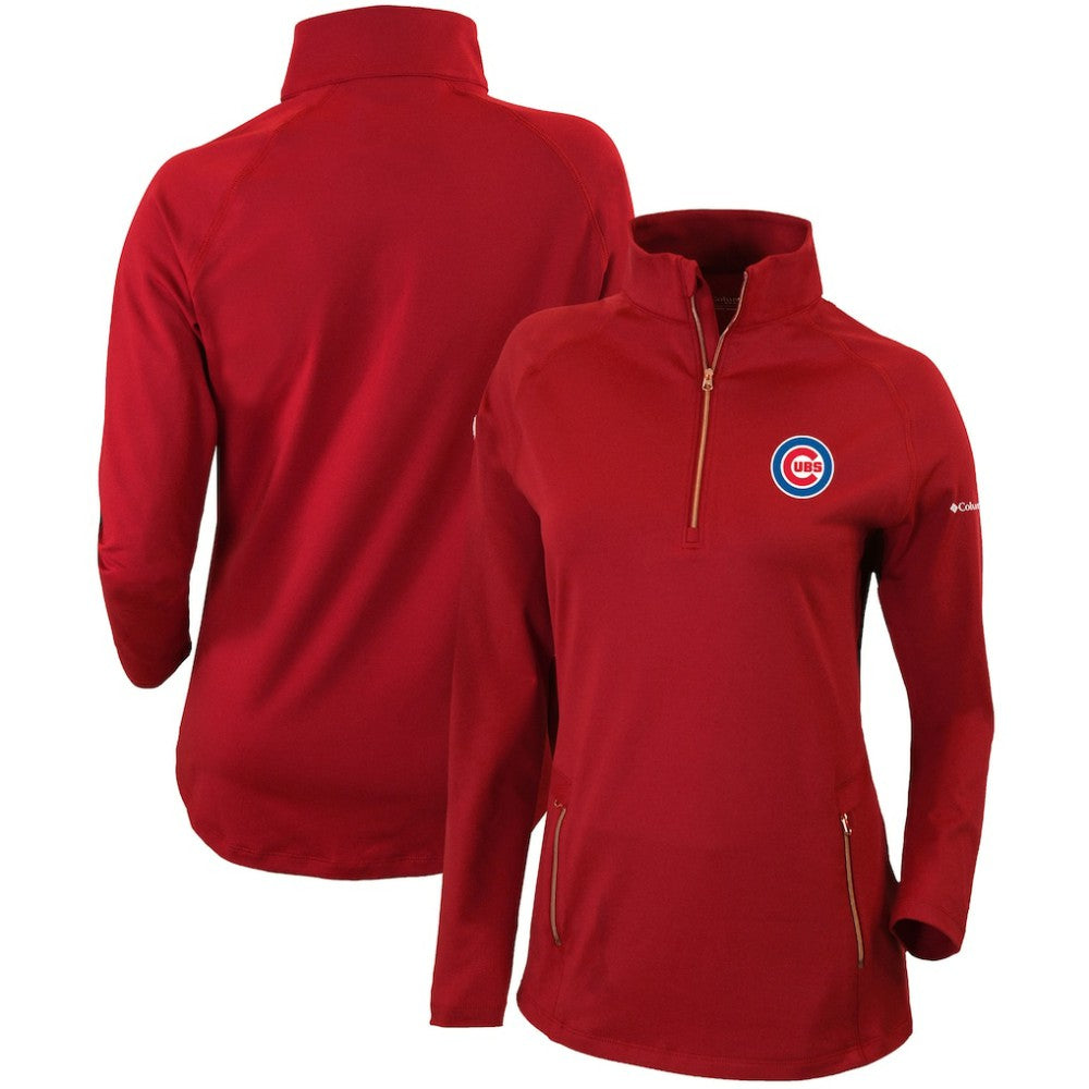 Chicago Cubs Columbia Women's Omni-Wick Outward Nine Quarter-Zip Pullover Top Outlet