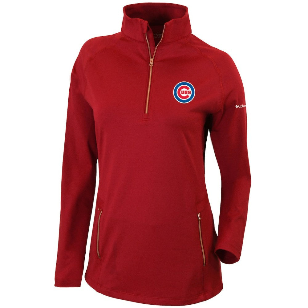 Chicago Cubs Columbia Women's Omni-Wick Outward Nine Quarter-Zip Pullover Top Outlet