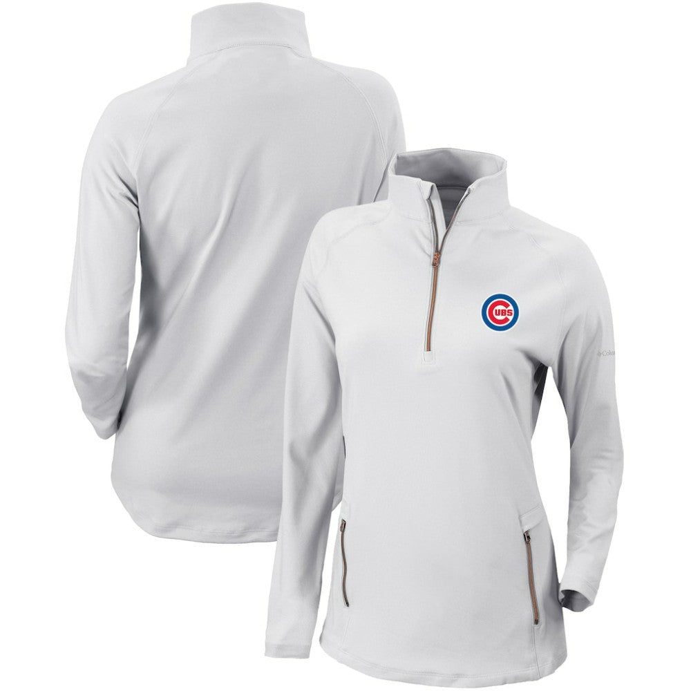 Chicago Cubs Columbia Women's Omni-Wick Outward Nine Quarter-Zip Pullover Top Outlet