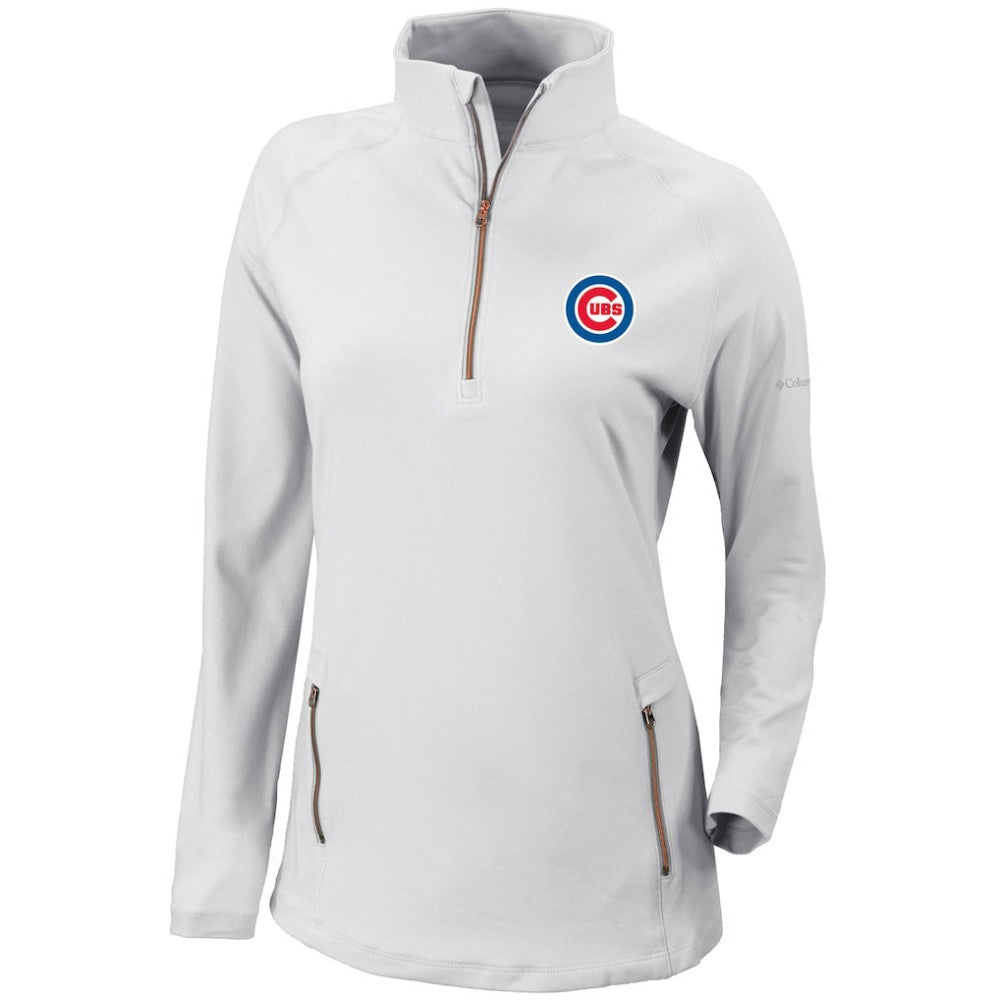 Chicago Cubs Columbia Women's Omni-Wick Outward Nine Quarter-Zip Pullover Top Outlet