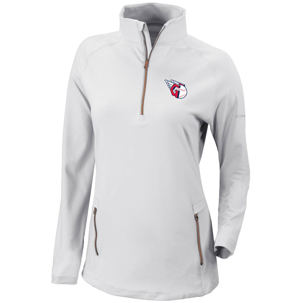Cleveland Guardians Columbia Women's Omni-Wick Outward Nine Quarter-Zip Pullover Top Discount