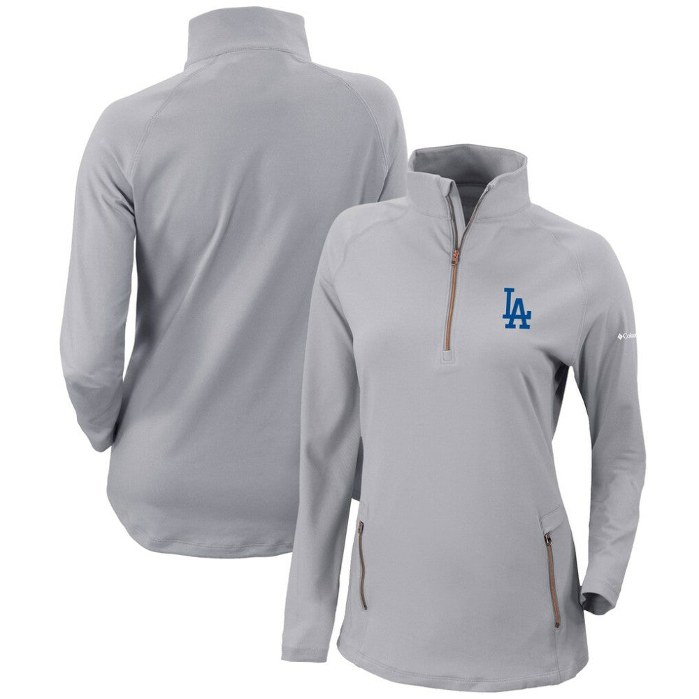 Los Angeles Dodgers Columbia Women's Omni-Wick Outward Nine Quarter-Zip Pullover Top Near Me