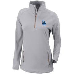 Los Angeles Dodgers Columbia Women's Omni-Wick Outward Nine Quarter-Zip Pullover Top Near Me