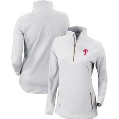 Philadelphia Phillies Columbia Women's Omni-Wick Outward Nine Quarter-Zip Pullover Top for sale
