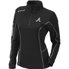 Atlanta Braves Columbia Women's Omni-Wick Shotgun Quarter-Zip Pullover Top for sale