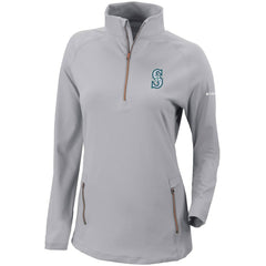 Seattle Mariners Columbia Women's Omni-Wick Outward Nine Quarter-Zip Pullover Top for sale