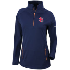 St. Louis Cardinals Columbia Women's Omni-Wick Outward Nine Quarter-Zip Pullover Top Discount