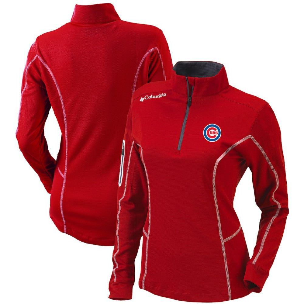 Chicago Cubs Columbia Women's Omni-Wick Shotgun Quarter-Zip Pullover Top Sale