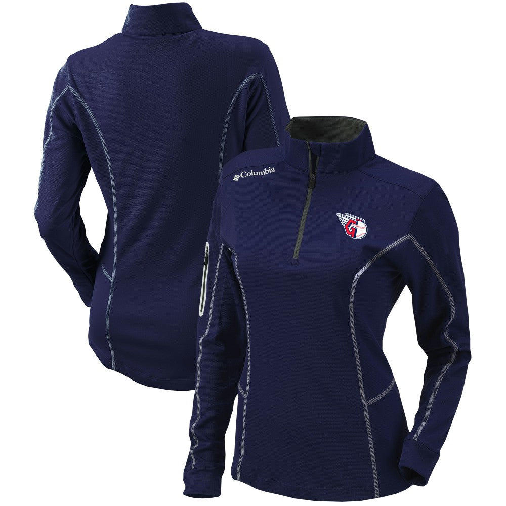 Cleveland Guardians Columbia Women's Omni-Wick Shotgun Quarter-Zip Pullover Top Near Me