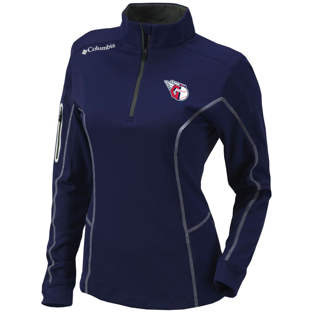 Cleveland Guardians Columbia Women's Omni-Wick Shotgun Quarter-Zip Pullover Top Near Me