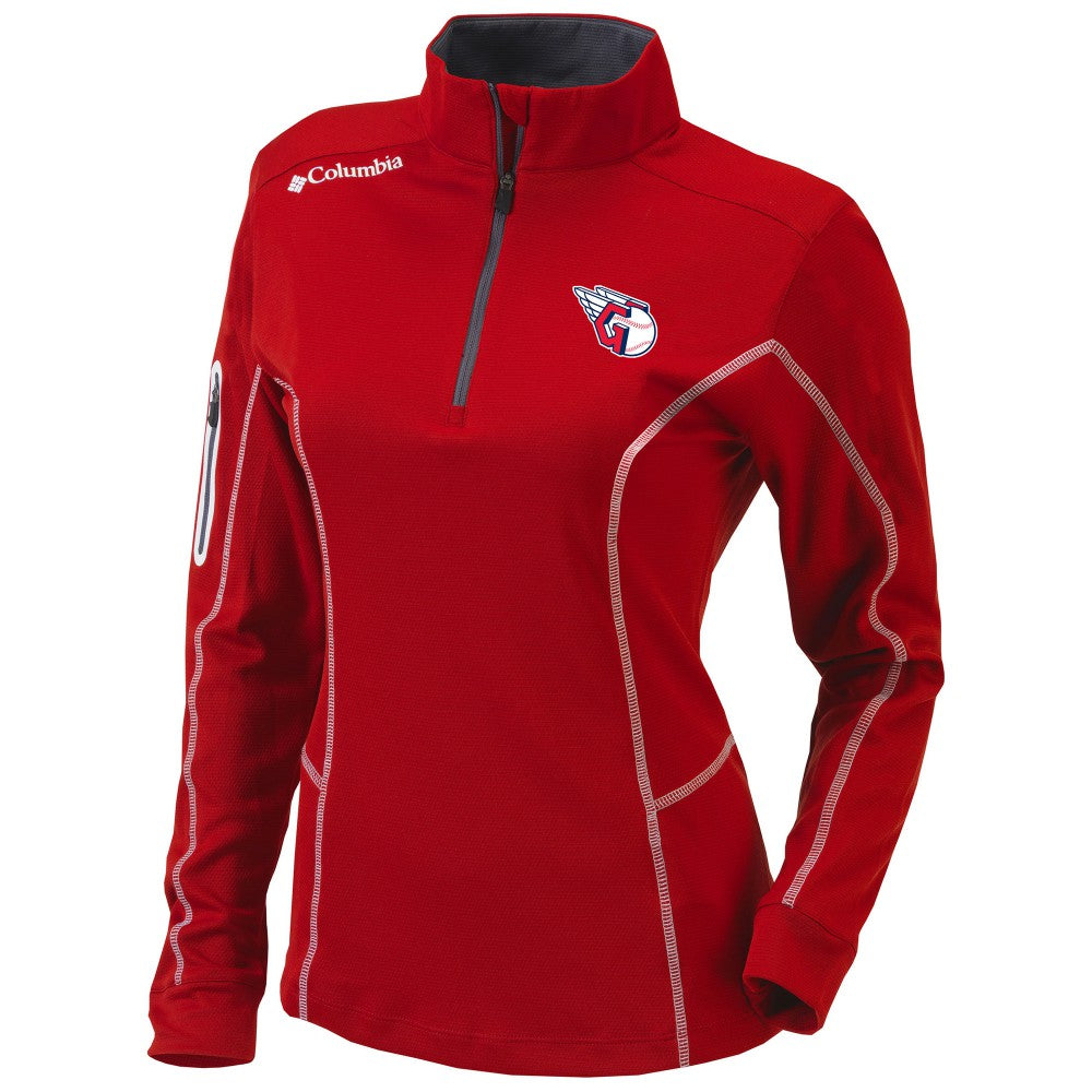 Cleveland Guardians Columbia Women's Omni-Wick Shotgun Quarter-Zip Pullover Top for sale