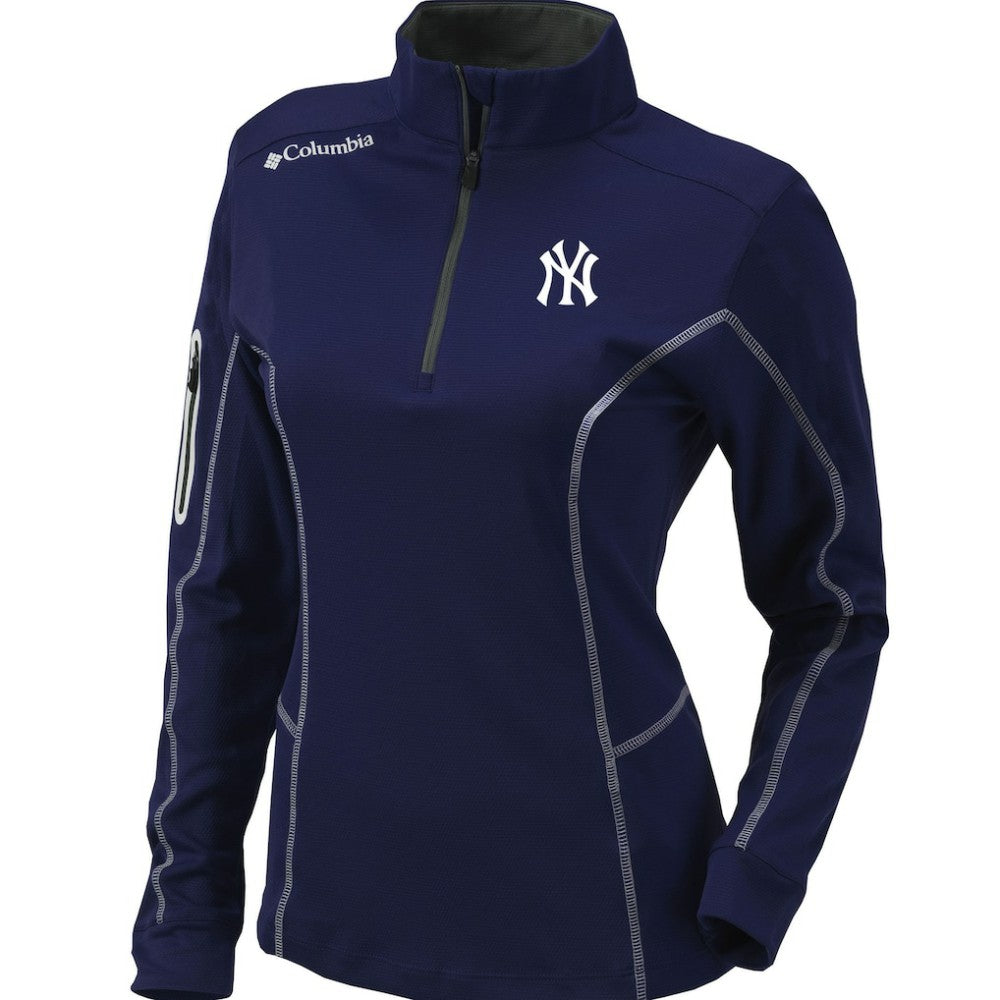 New York Yankees Columbia Women's Omni-Wick Shotgun Quarter-Zip Pullover Top Near Me