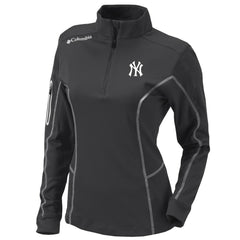 New York Yankees Columbia Women's Omni-Wick Shotgun Quarter-Zip Pullover Top Outlet