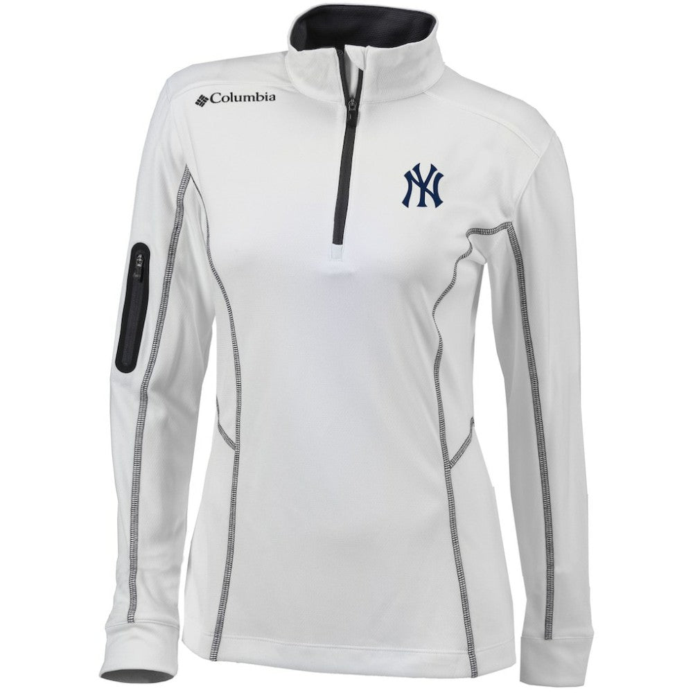 New York Yankees Columbia Women's Omni-Wick Shotgun Quarter-Zip Pullover Top for sale