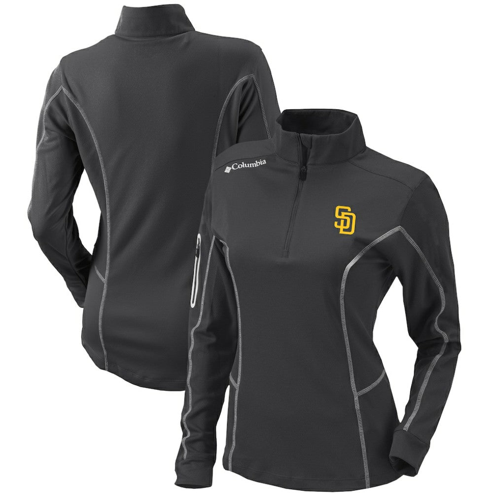 San Diego Padres Columbia Women's Omni-Wick Shotgun Quarter-Zip Pullover Top for sale