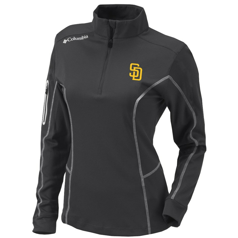 San Diego Padres Columbia Women's Omni-Wick Shotgun Quarter-Zip Pullover Top for sale