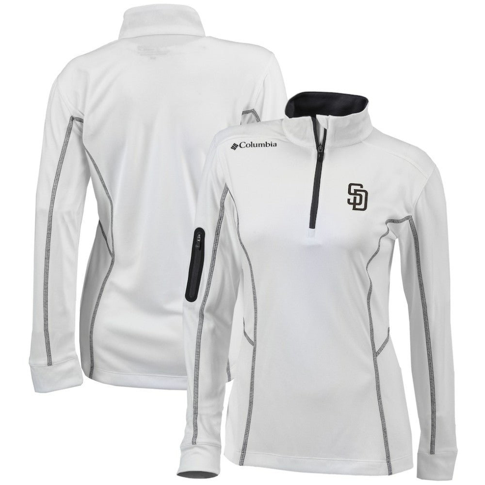 San Diego Padres Columbia Women's Omni-Wick Shotgun Quarter-Zip Pullover Top Online