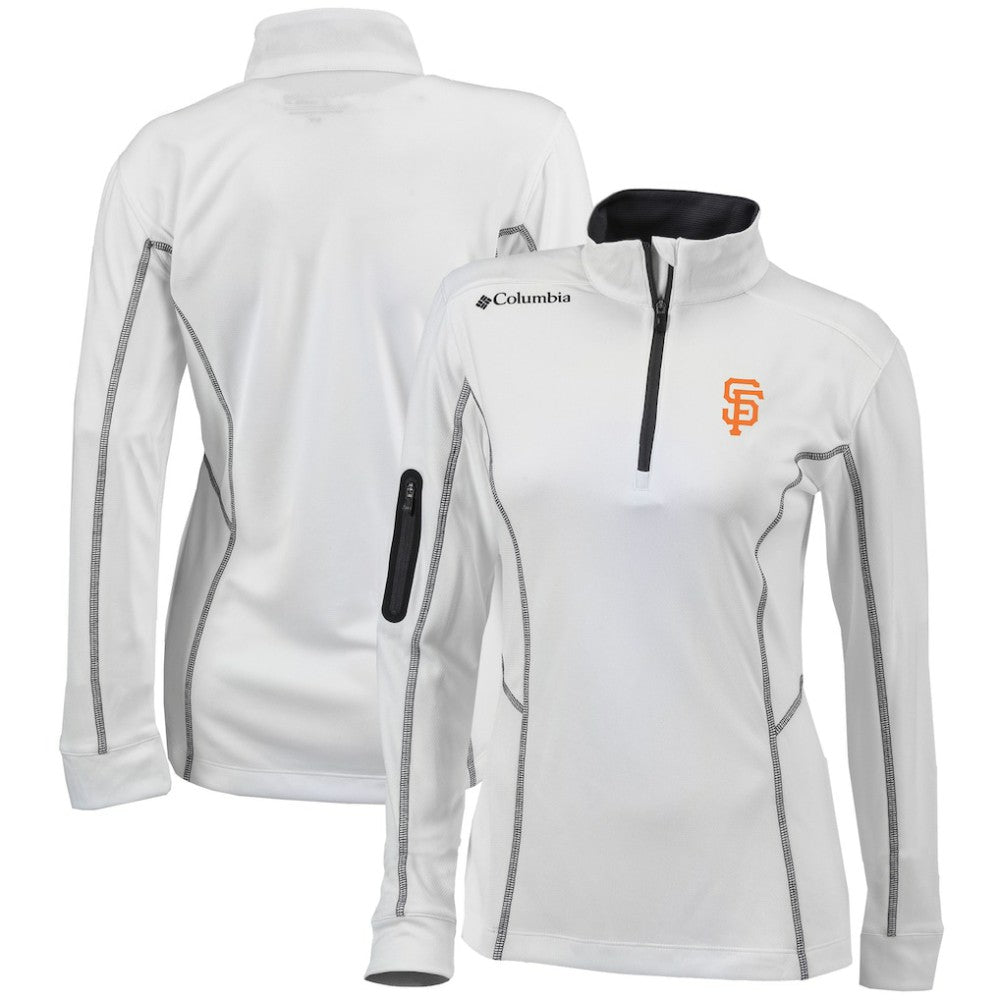 San Francisco Giants Columbia Women's Omni-Wick Shotgun Quarter-Zip Pullover Top for sale